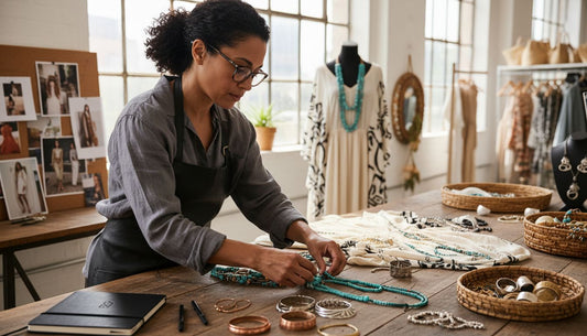 boho jewelry styling